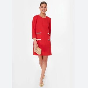 Tuckernuck Red Dress with White Accents